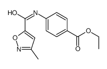 ethyl 4-[(3-methyl-1,2-oxazole-5-carbonyl)amino]benzoate结构式