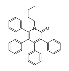 1-butyl-3,4,5,6-tetraphenylpyridin-2-one结构式