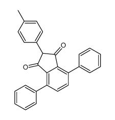 2-(4-methylphenyl)-4,7-diphenylindene-1,3-dione Structure