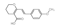 2-[2-(4-methoxyphenyl)ethenyl]-5,6-dihydro-4H-pyran-3-carboxylic acid Structure