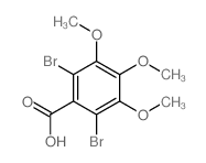 Benzoic acid,2,6-dibromo-3,4,5-trimethoxy- Structure