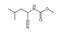 (S)-methyl (1-cyano-3-methylbutyl)carbamate Structure