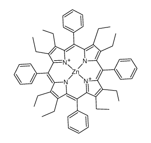 (2,3,7,8,12,13,17,18-octaethyl-5,10,15,20-tetraphenylporphyrinato)zinc(II) Structure