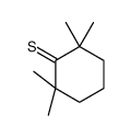 2,2,6,6-tetramethylcyclohexane-1-thione结构式
