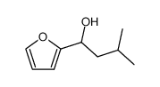 1-(furan-2-yl)-3-methylbutan-1-ol结构式