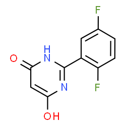 2-(2,5-Difluorophenyl)-6-hydroxy-4(3H)-pyrimidinone structure