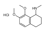 (7,8-dimethoxy-1,2,3,4-tetrahydronaphthalen-1-yl)-methylazanium,chloride Structure