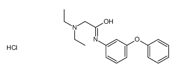 diethyl-[2-oxo-2-(3-phenoxyanilino)ethyl]azanium,chloride Structure