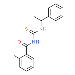 2-iodo-N-{[(1-phenylethyl)amino]carbonothioyl}benzamide picture