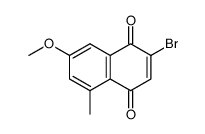 2-bromo-7-methoxy-5-methyl-1,4-naphthoquinone结构式