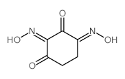 1,2,3,4-Cyclohexanetetrone,1,3-dioxime structure