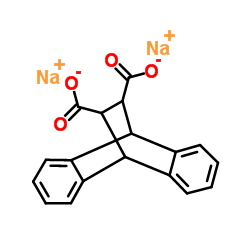 Disodium tetracyclo[6.6.2.02,7.09,14]hexadeca-2,4,6,9,11,13-hexaene-15,16-dicarboxylate结构式