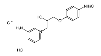 1-(4-aminophenoxy)-3-(3-aminopyridin-1-ium-1-yl)propan-2-ol,chloride,dihydrochloride Structure