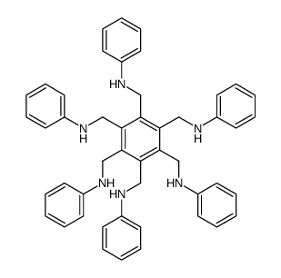 N-[[2,3,4,5,6-pentakis(anilinomethyl)phenyl]methyl]aniline结构式