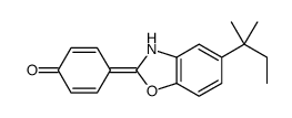 4-[5-(2-methylbutan-2-yl)-3H-1,3-benzoxazol-2-ylidene]cyclohexa-2,5-dien-1-one结构式