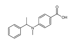 4-[methyl(1-phenylethyl)amino]benzoic acid Structure