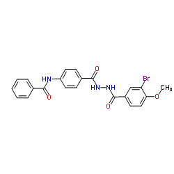 N-(4-{[2-(3-Bromo-4-methoxybenzoyl)hydrazino]carbonyl}phenyl)benzamide Structure