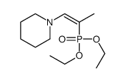 1-(2-diethoxyphosphorylprop-1-enyl)piperidine Structure