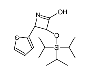 (3R,4R)-4-thiophen-2-yl-3-tri(propan-2-yl)silyloxyazetidin-2-one结构式