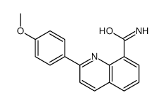 2-(4-methoxyphenyl)quinoline-8-carboxamide结构式