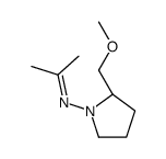 N-[(2S)-2-(methoxymethyl)pyrrolidin-1-yl]propan-2-imine结构式