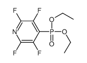 4-diethoxyphosphoryl-2,3,5,6-tetrafluoropyridine结构式