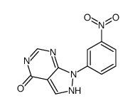 1-(3-nitrophenyl)-2H-pyrazolo[3,4-d]pyrimidin-4-one Structure