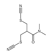 [3-(dimethylamino)-3-oxo-2-(thiocyanatomethyl)propyl] thiocyanate结构式
