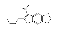 2-n-butyl-3-(dimethylamino)-5,6-methylenedioxyindene结构式