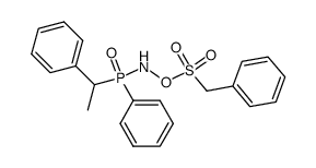 O-benzylsulfonyl-N-[phenyl(1-phenylethyl)phosphinoyl]hydroxylamine Structure