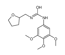 1-(oxolan-2-ylmethyl)-3-(3,4,5-trimethoxyphenyl)urea结构式