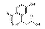 3-AMINO-3-(5-HYDROXY-2-NITRO-PHENYL)-PROPIONIC ACID结构式