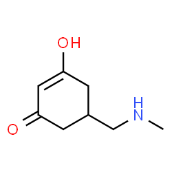 2-Cyclohexen-1-one, 3-hydroxy-5-[(methylamino)methyl]- (9CI)结构式