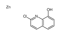 2-chloroquinolin-8-ol,zinc结构式