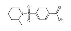 4-[(2-METHYLPIPERIDIN-1-YL)SULFONYL]BENZOIC ACID Structure