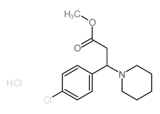 methyl 3-(4-chlorophenyl)-3-(1-piperidyl)propanoate结构式