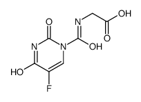 2-[(5-fluoro-2,4-dioxopyrimidine-1-carbonyl)amino]acetic acid Structure
