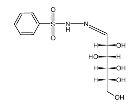 D-glucose-benzenesulfonylhydrazone Structure