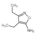 3,4-diethyl-1,2-oxazol-5-amine Structure