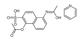 5-acetamido-1-acetyloxynaphthalene-2-sulfonic acid,pyridine结构式