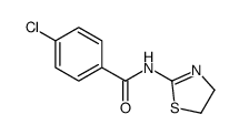 4-chloro-N-(4,5-dihydro-1,3-thiazol-2-yl)benzamide结构式