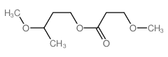 Propanoic acid,3-methoxy-, 3-methoxybutyl ester Structure