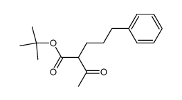 tert-butyl 2-acetyl-5-phenylpentanoate结构式