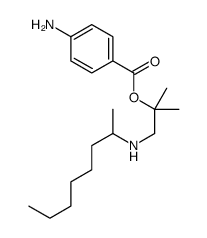 2-(1-Methylheptylamino)-1,1-dimethylethyl=p-aminobenzoate Structure