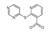 4-(3-nitropyridin-2-yl)sulfanylpyrimidine Structure