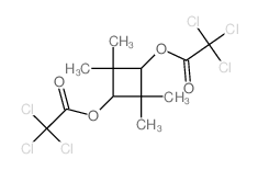 1,3-Cyclobutanediol, 2,2,4,4-tetramethyl-, bis (trichloroacetate)结构式