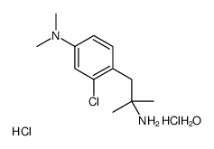 2-Chloro-alpha,alpha-dimethyl-4-dimethylaminophenethylamine dihydrochl oride hydrate结构式