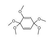 2-methoxy-3,3,6,6-tetramethoxy-1,4-cyclohexadiene Structure