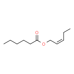 (Z)-2-penten-1-yl hexanoate structure