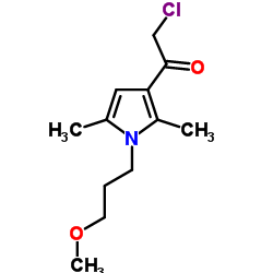 2-Chloro-1-[1-(3-methoxypropyl)-2,5-dimethyl-1H-pyrrol-3-yl]ethanone Structure